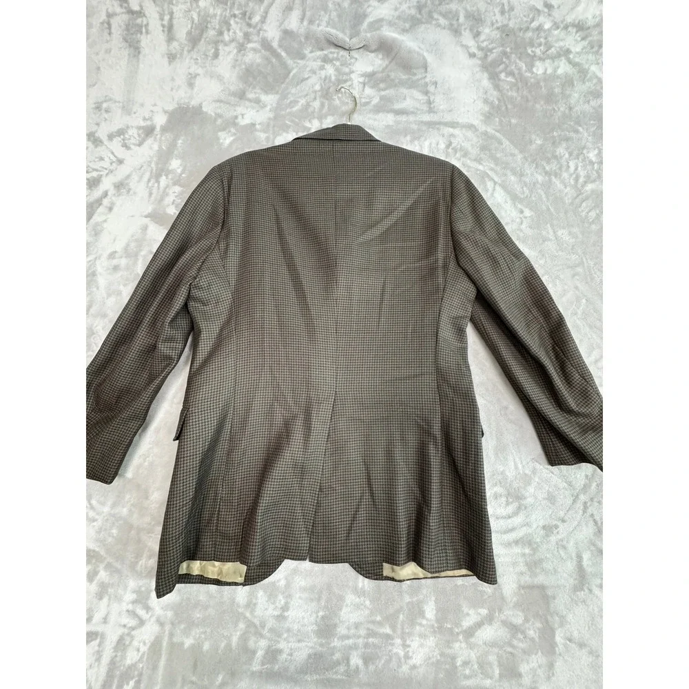 Vintage Corbin LTD Mens Houndstooth Blazer Jacket‎ 2 Button Professional